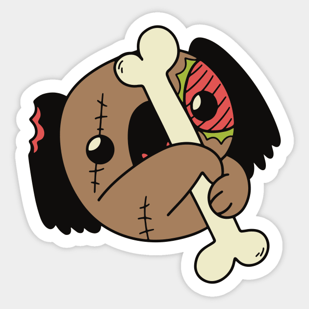 Cute Zombie Koala // Funny Halloween Animals Sticker by SLAG_Creative